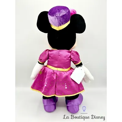 Peluche Minnie Mouse Magic on Parade Disneyland Paris Disney robe rose lune étoile 48 cm