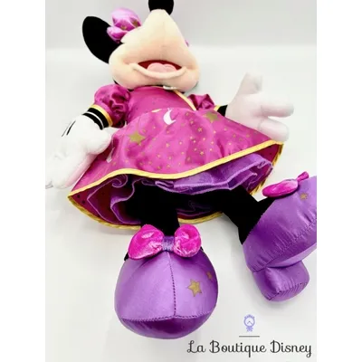 Peluche Minnie Mouse Magic on Parade Disneyland Paris Disney robe rose lune étoile 48 cm