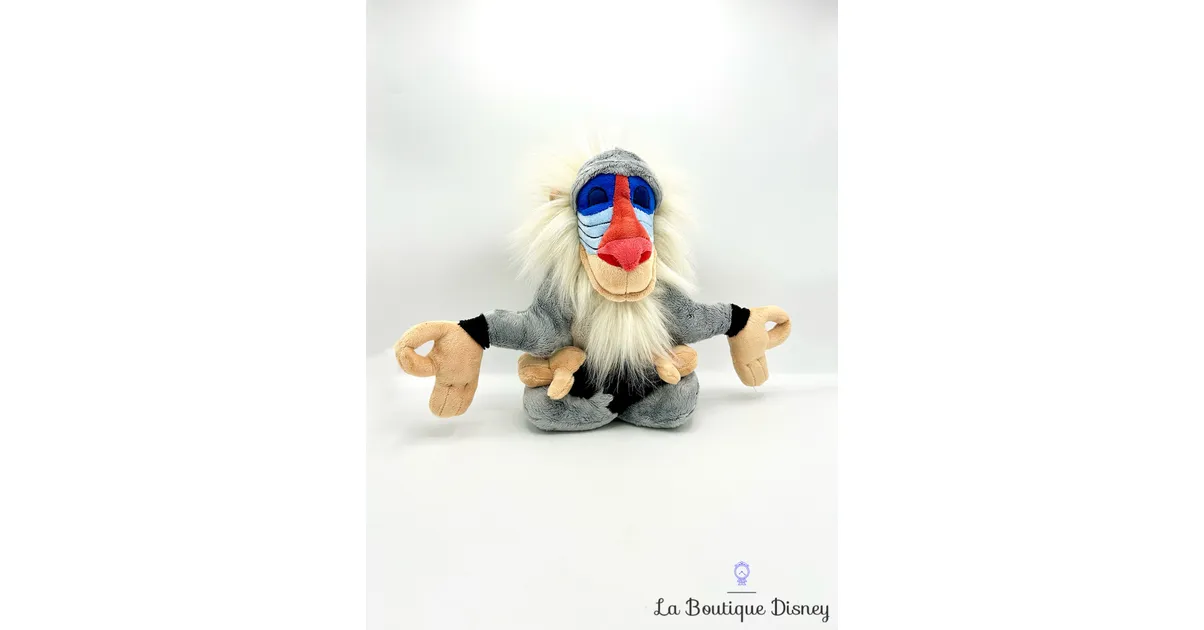 Peluche Rafiki Disneyland Paris Disney Le roi lion singe gris 30 cm