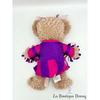 Peluche ShellieMay Pom Pom Girl The Disney Bear Disney Parks 2015 Cheerleader ours violet rose 33 cm