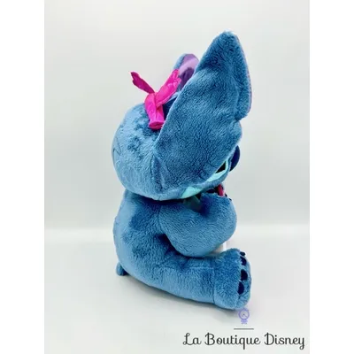 Peluche Stitch Ur Cute Saint Valentin Disney Store coeur rose 30 cm