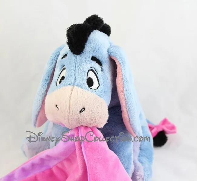 Peluche âne Bourriquet DISNEY NICOTOY mouchoir rose dans sa bouche ...