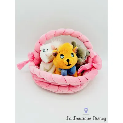 Peluches Marie Berlioz Toulouse Panier Les Aristochats Disneyland Paris Disney chats rose