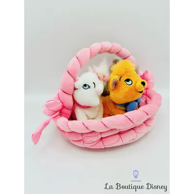 Peluches Marie Berlioz Toulouse Panier Les Aristochats Disneyland Paris Disney chats rose