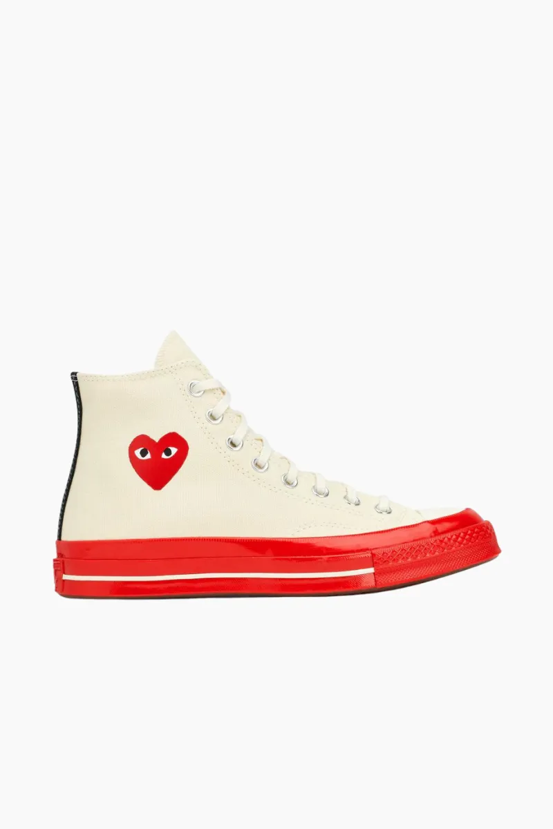 PLAY CDG LES CONVERSES PLAY HAUTES SEMELLE ROUGE