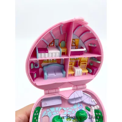 Polly Pocket Bluebird 1989 Country Cottage coeur rose