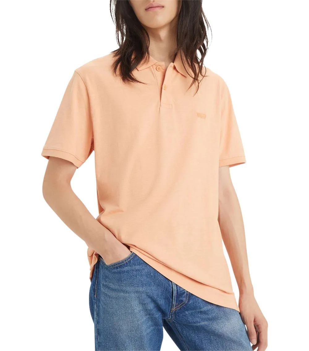 Polo droit à col boutonné Levi's® en coton orange