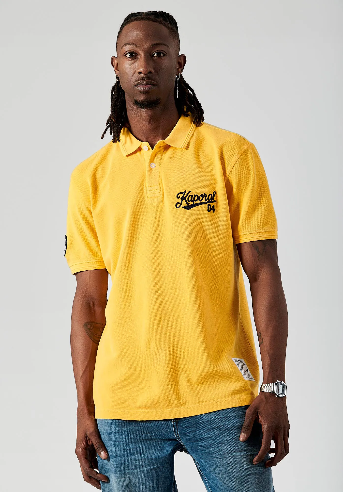 Polo jaune Homme en 100% coton bio BARNI Yellow