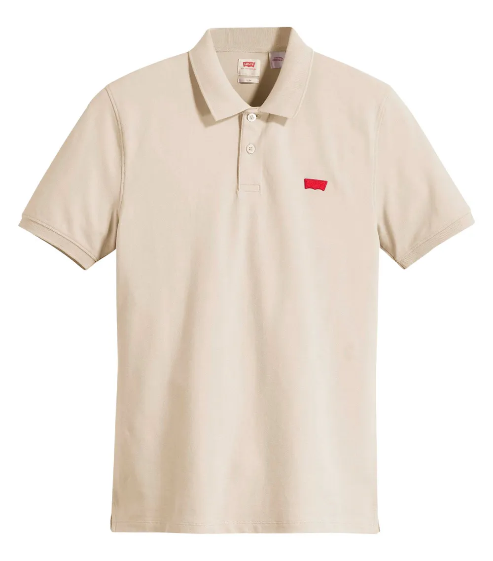 Polo Levi's® coton avec manches courtes et col polo  beige