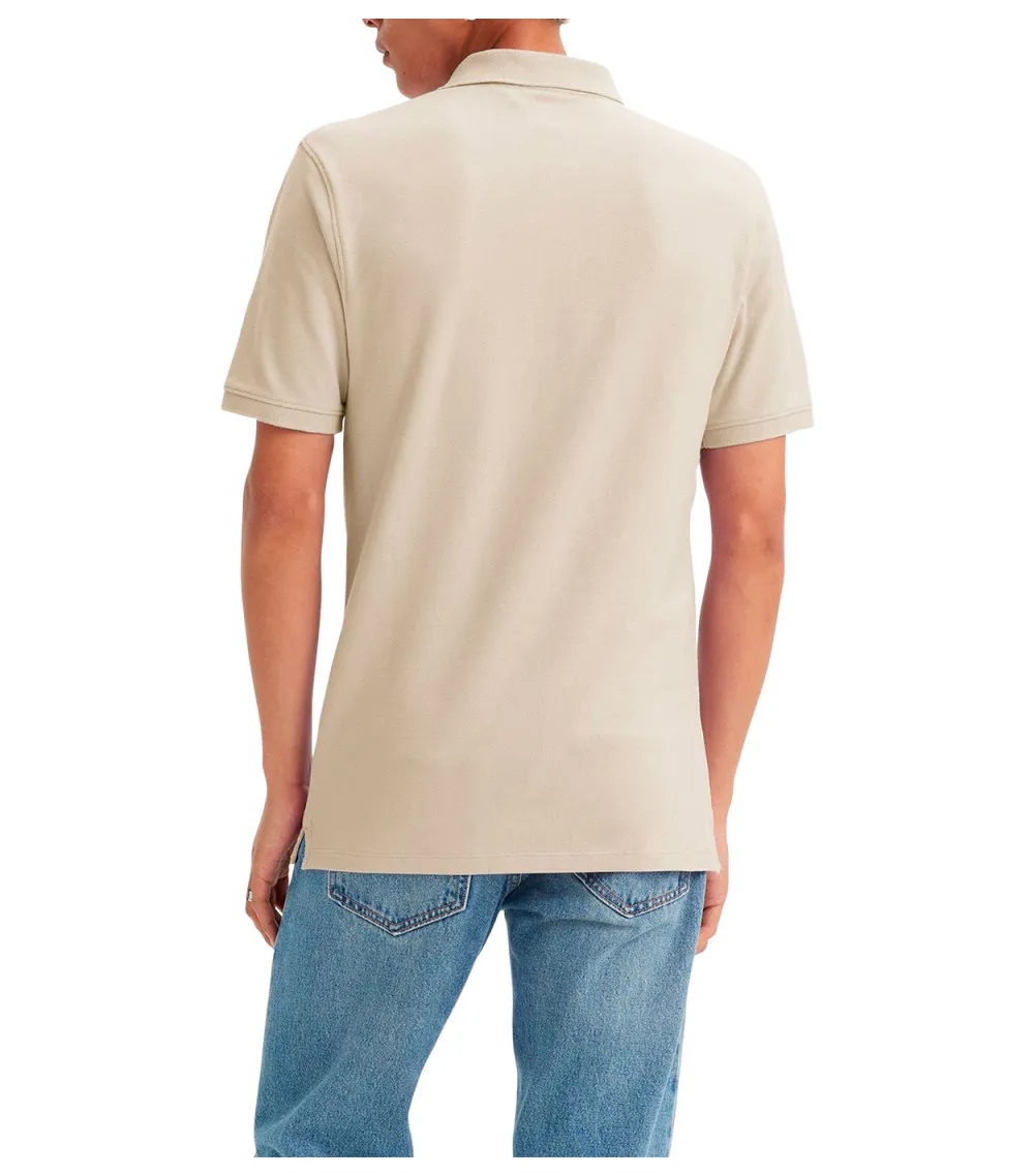 Polo Levi's® coton avec manches courtes et col polo  beige