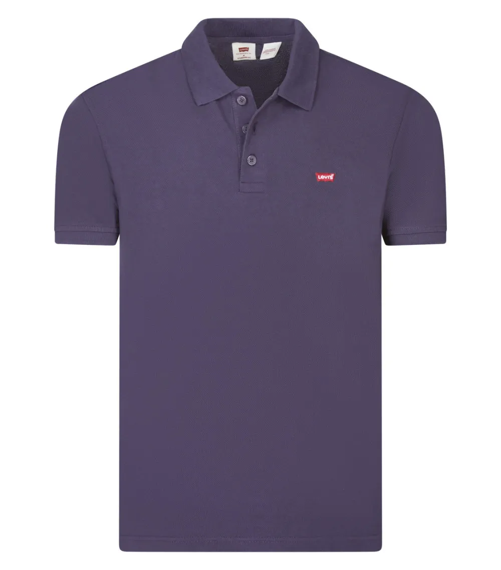 Polo Levi's® coton avec manches courtes et col polo  prune