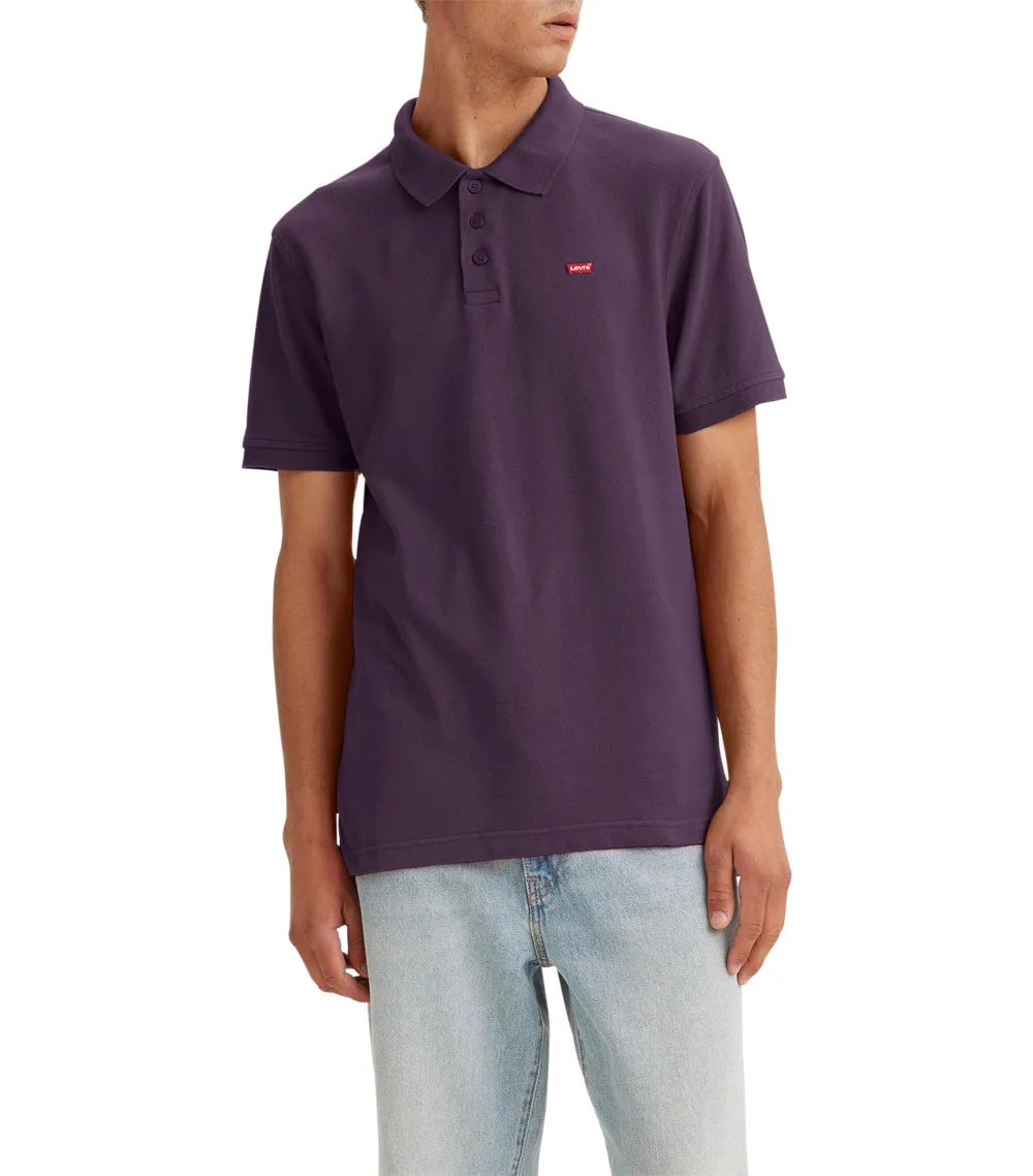 Polo Levi's® coton avec manches courtes et col polo  prune