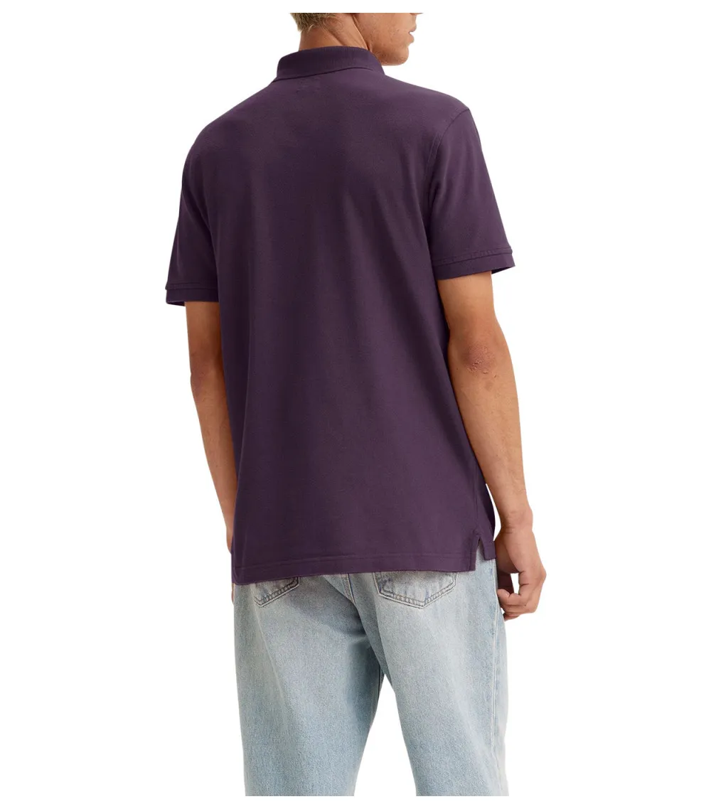 Polo Levi's® coton avec manches courtes et col polo  prune