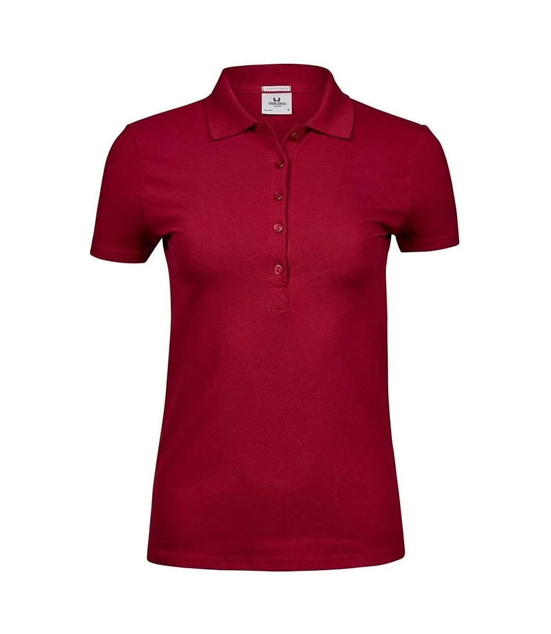 Polo manches courtes - Femme - 145 - rouge deep