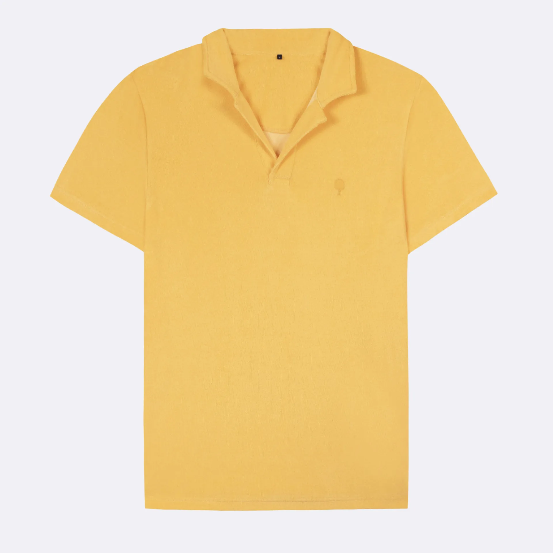 Polo éponge jaune orangé ZONZA - FAGUO