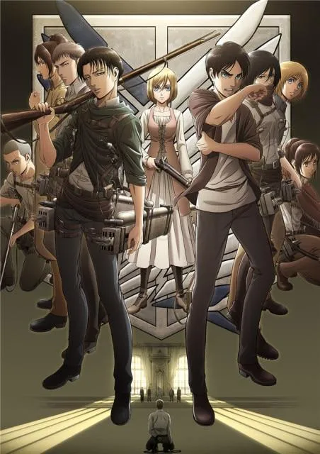 Poster Attaque des Titans  Levi et Eren