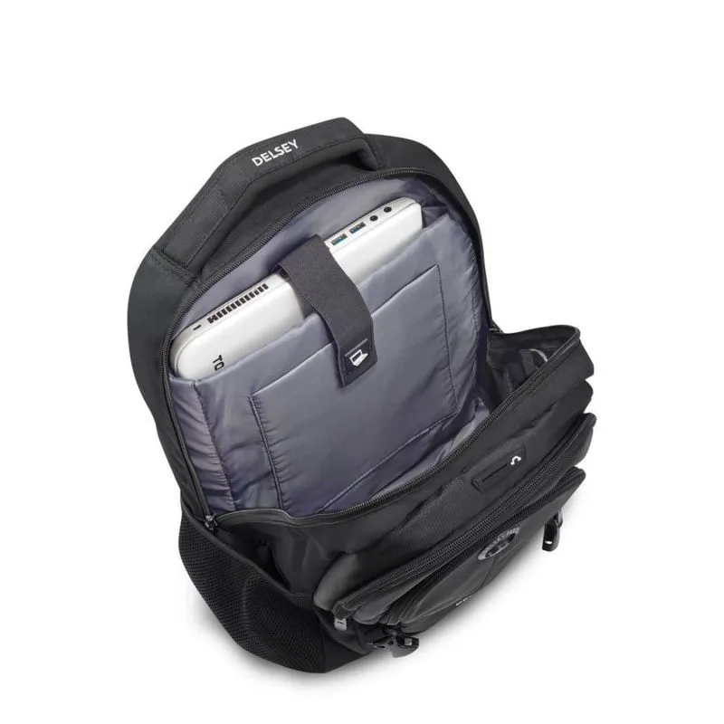 Sac à dos Delsey Element Navigator 15,6 pouces 47.5 cm Noir