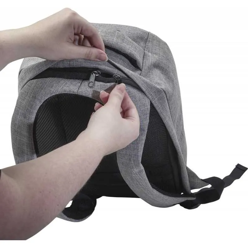 Sac à dos pour ordinateur antivol polyester 600D personnalisé "Nestor" | Oppermann.fr