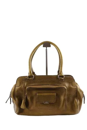 Sac à main en cuir  Tod's doré. Matière principale cuir.