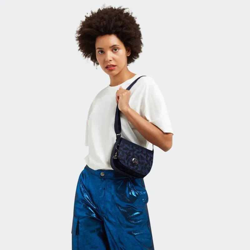 Sac à main Kipling Loreen Mini 18 cm Endless Navy Jacquard - Bleu