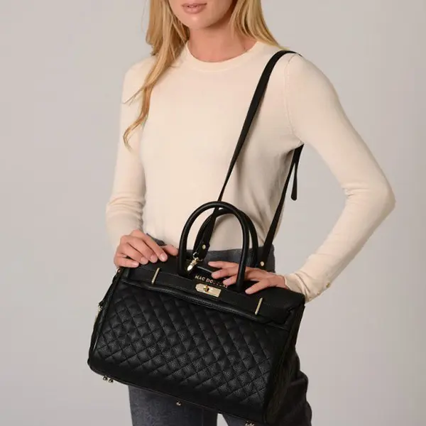 Sac à main Pyla Losange XS ML01 Noir Mat | Mac Douglas