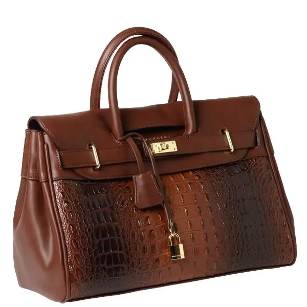 Sac à main Pyla Meryl S Croco CR23 Moka | Mac Douglas