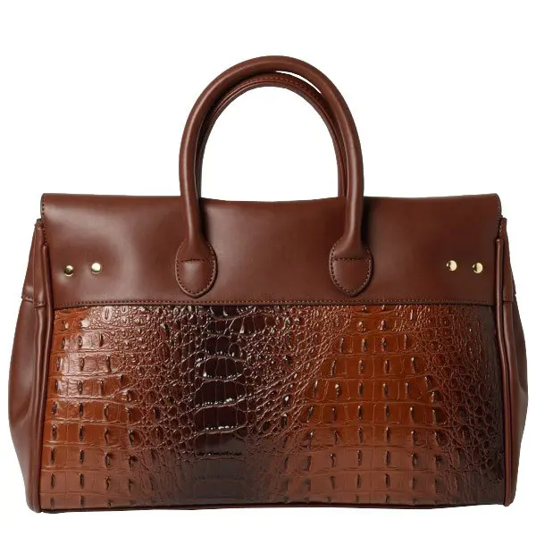 Sac à main Pyla Meryl S Croco CR23 Moka | Mac Douglas