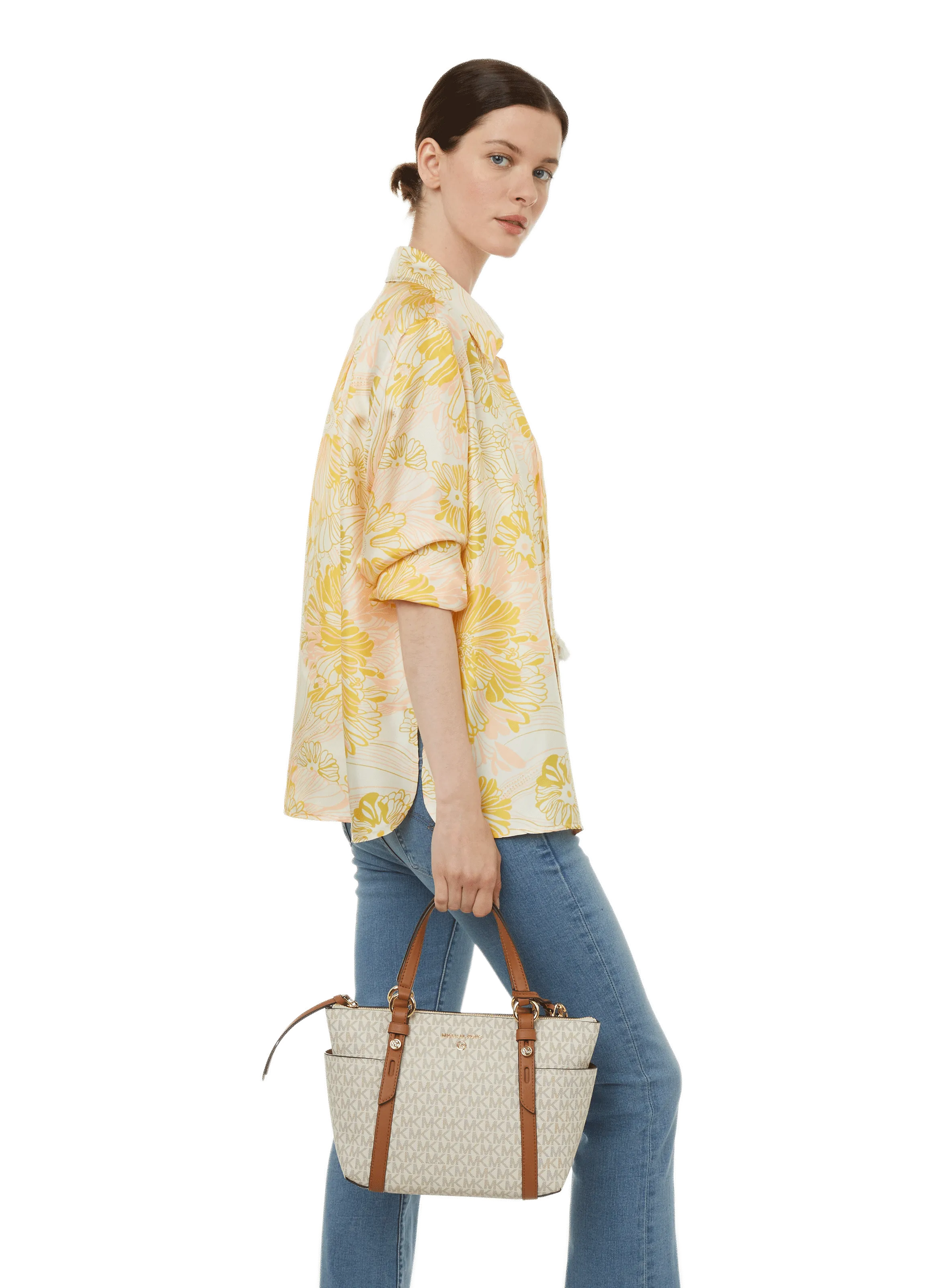 SAC à MAIN SULLIVAN EN TOILE ENDUITE - MICHAEL BY MICHAEL KORS pour FEMME | Printemps