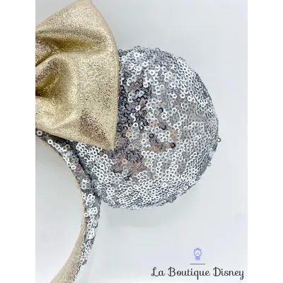 Serre tête Oreilles Minnie Mouse Cinderella Castle sequins Walt Disney World Disney Parks Ears gris château