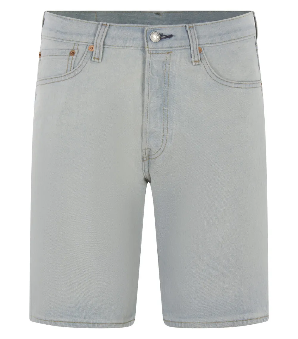 Short 5 poches Levi's® 501® en coton stretch indigo délavé à coupe courte