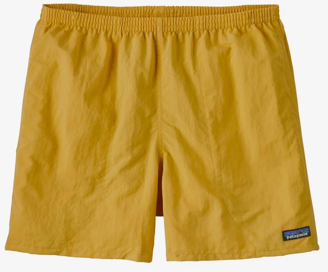 Short Patagonia Homme Baggies 5 Pouces Surfboard Yellow