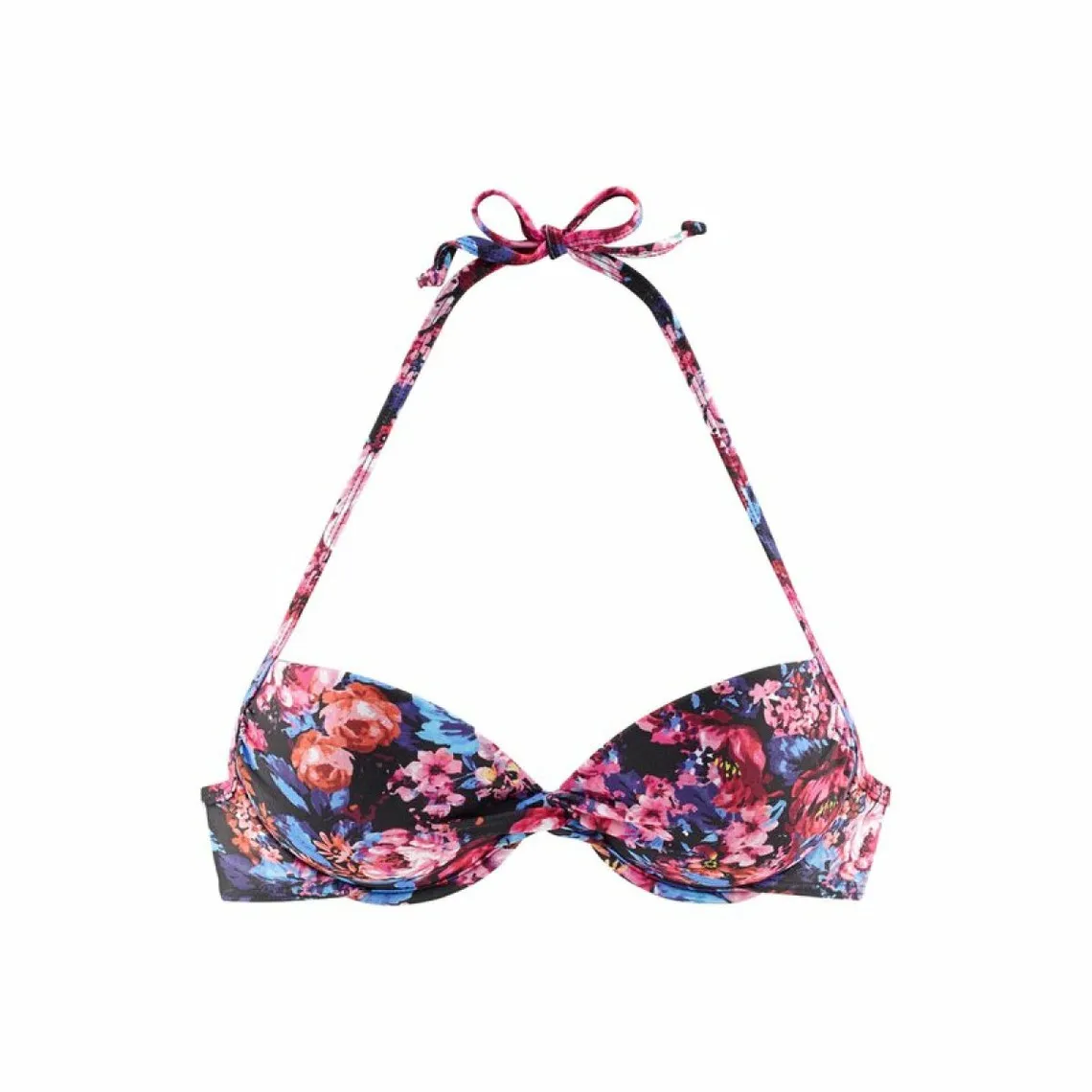 Soutien-gorge de maillot de bain push-up femme Buffalo - Noir multicolore | 3 Suisses