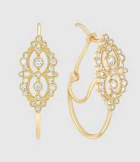 STONE PARIS Partager  Boucles d'oreilles Victoria Or Jaune Diamants  