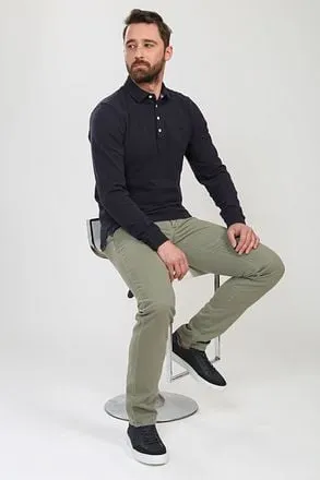 Suitable Chino Sartre Oxford Vert Olive 6257 2912 Olive comm