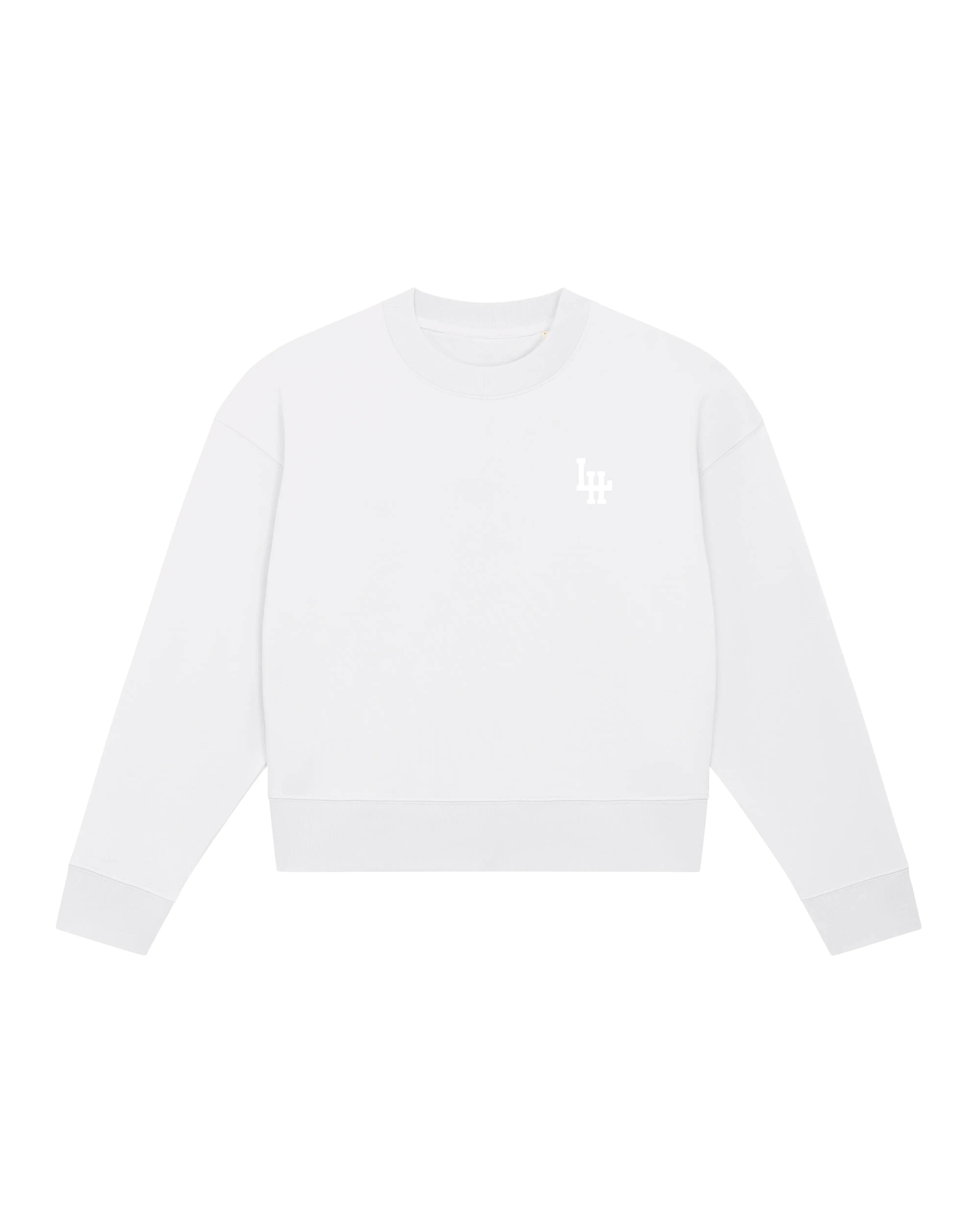 Sweat Crop LH Girl Blanc (Blanc brodé)