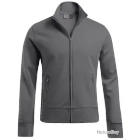 Sweat homme grand zip-PROMODORO Grey Steel  PRO529007