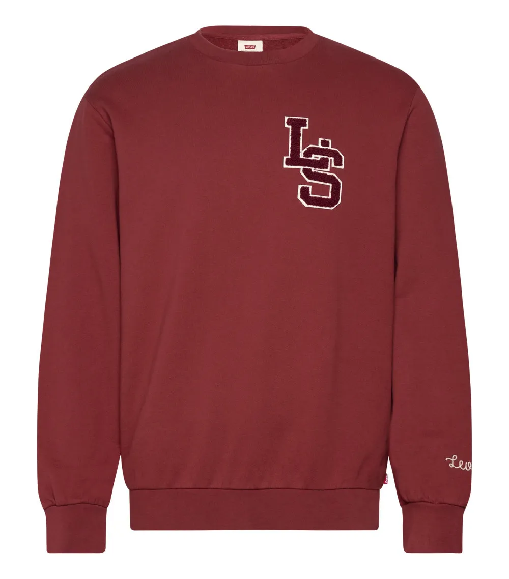 Sweat Levi's® coton et col rond bordeaux