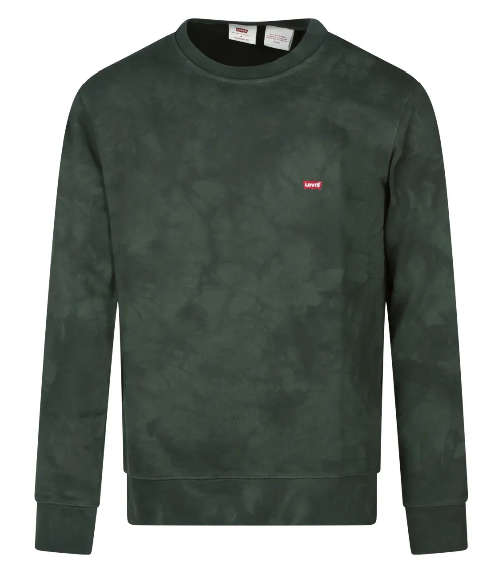 Sweat Levi's® coton et col rond sapin délavé