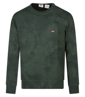 Sweat Levi's® coton et col rond sapin délavé