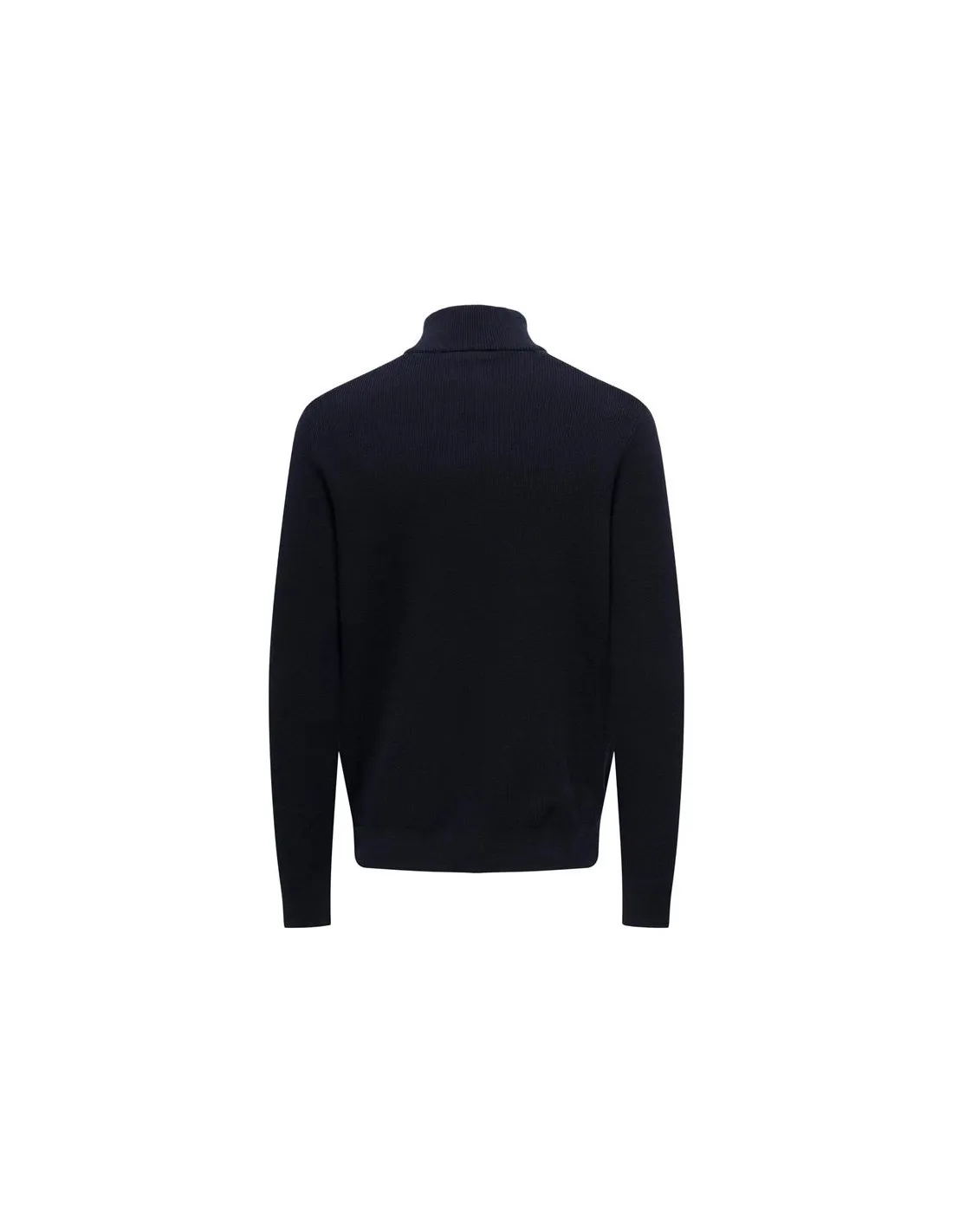 Sweat Only & Sons phil Reg 12 Struc Half Zip Dark Navy Homme