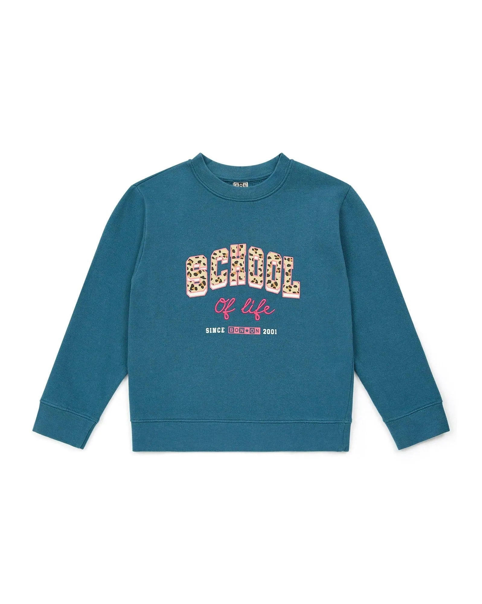 Sweat - School bleu en 100% coton