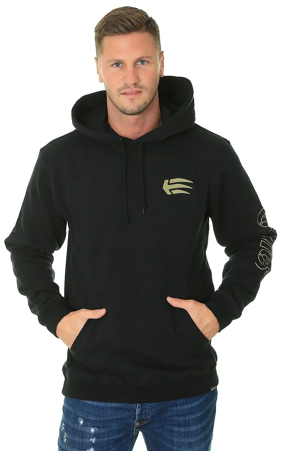 sweat-shirt Etnies Joslin - Black/Gold - men´s