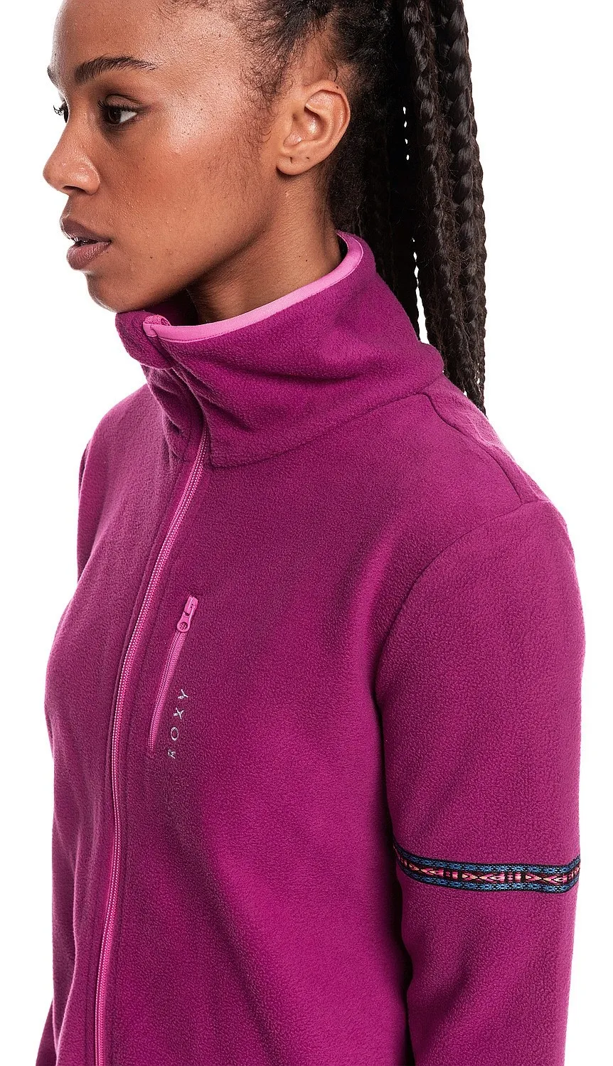 sweat-shirt Roxy Easy Like An Hike Zip - MQB0/Boysenberry - women´s