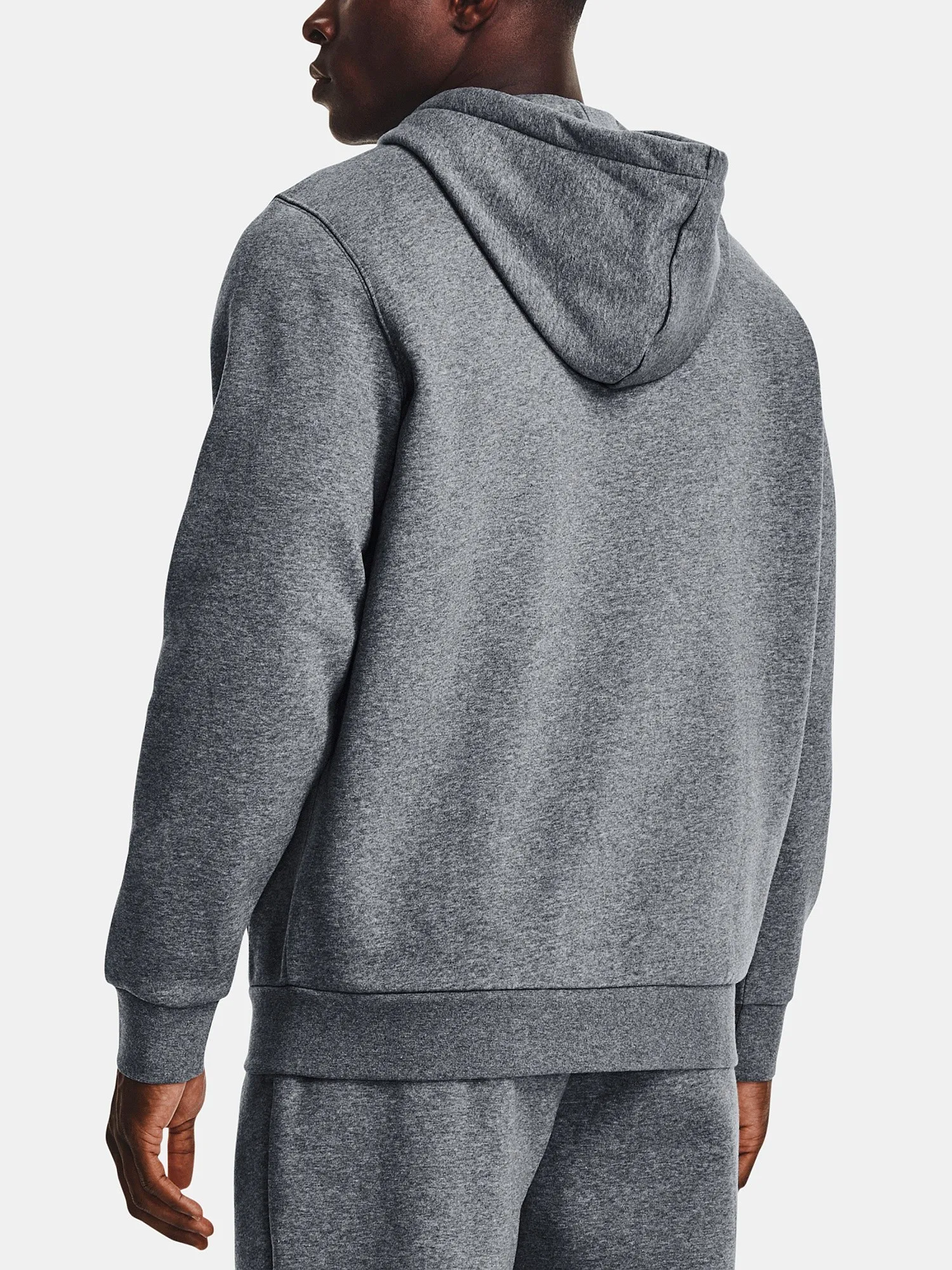 sweat-shirt Under Armour Essential Fleece Zip - Pitch Gray Medium Heather - men´s