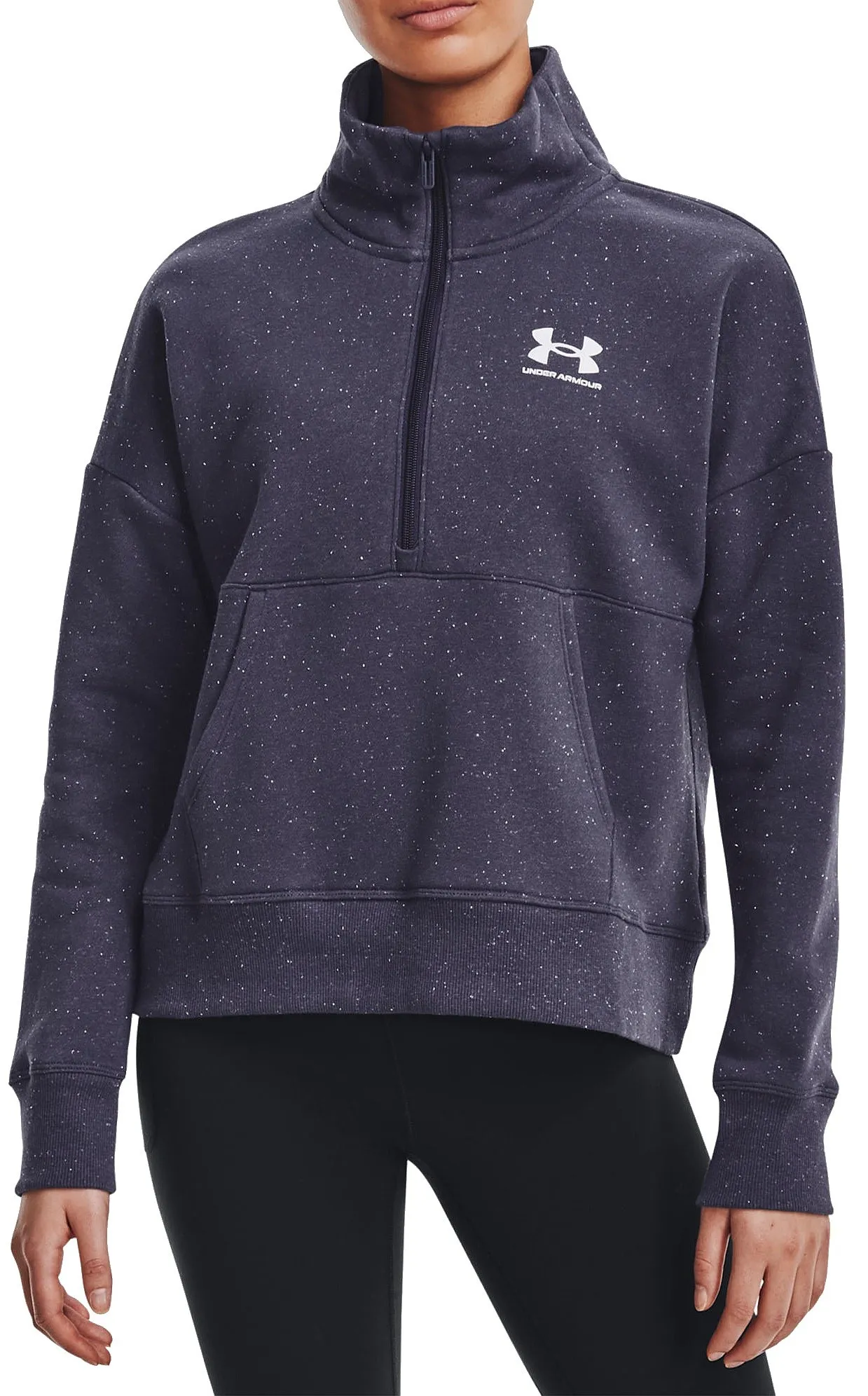 sweat-shirt Under Armour Rival Fleece - 558/Tempered Steel/White - women´s