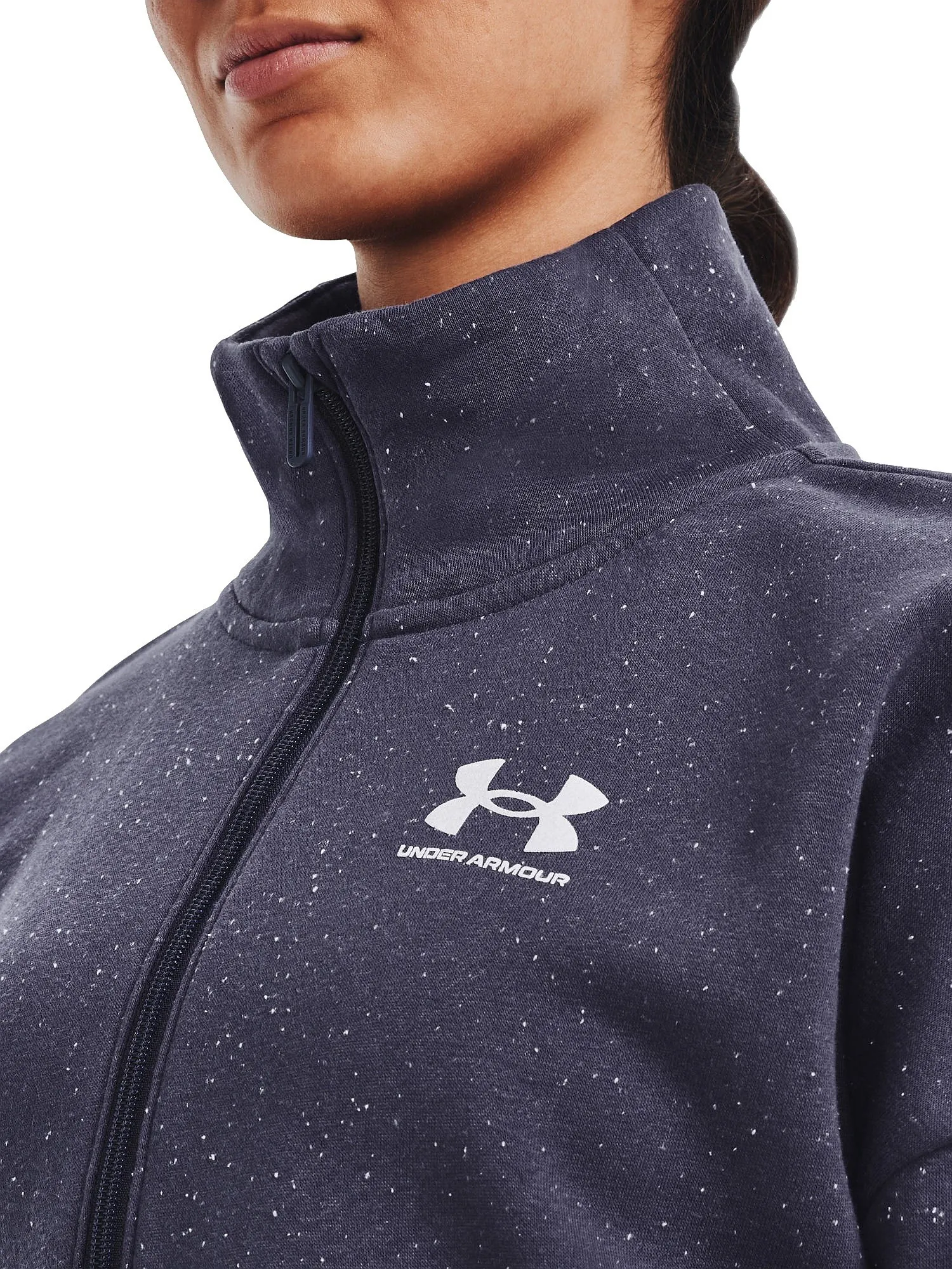 sweat-shirt Under Armour Rival Fleece - 558/Tempered Steel/White - women´s