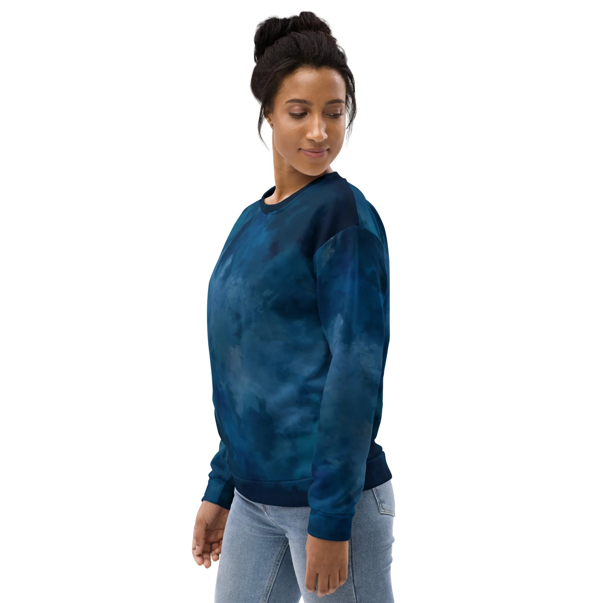 Sweat-Shirt Unisexe Bleu Délavé