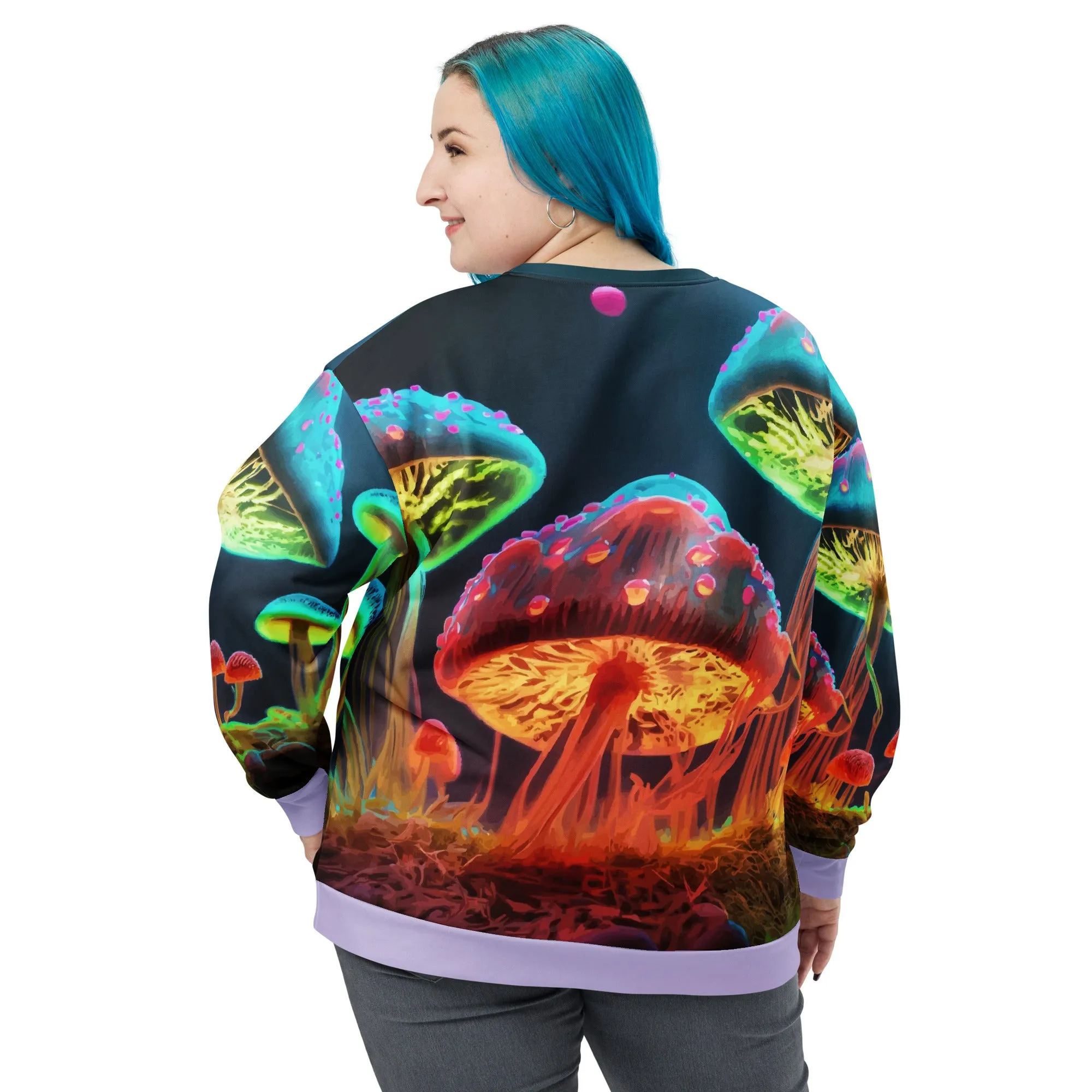 Sweat-Shirt Unisexe Champignons Luminescents