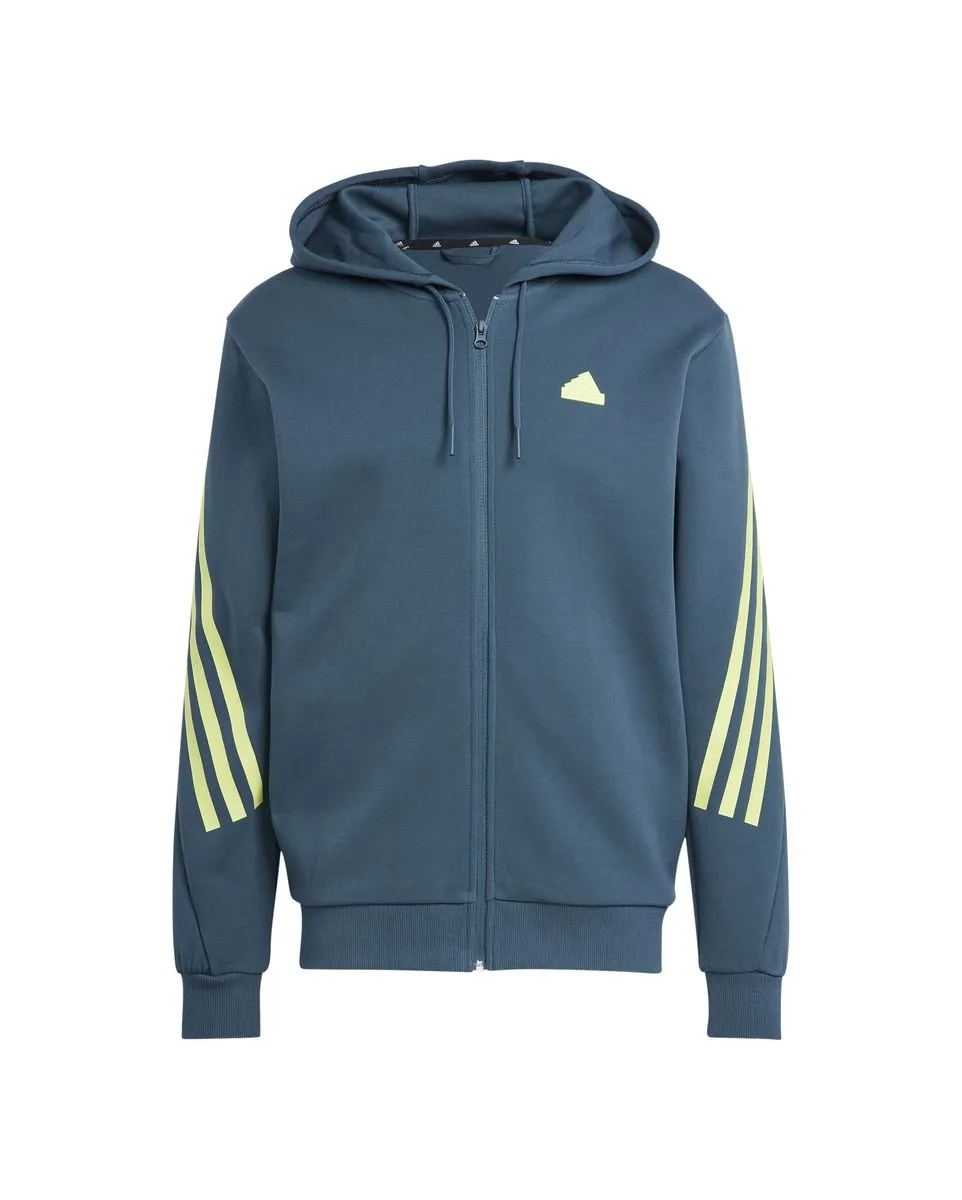 Sweat zip manches longues Homme M FI 3S FZ Bleu