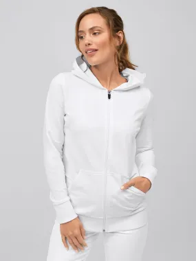 Sweat zippé femme, lavage à 60°